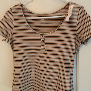 NWT Stripped american egal shirt Size M